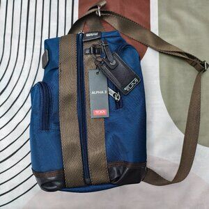 ✨POSH HOT✨ - Tumi Alpha Bravo Monterey Sling Bag Blue Anti-Theft Crossbody